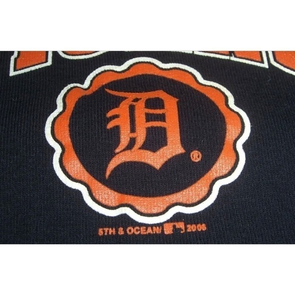 Almost Vintage Detroit Tigers Tee Shirt Lady Slugger Baseball Navy Blue Logo L - Picture 5 of 8